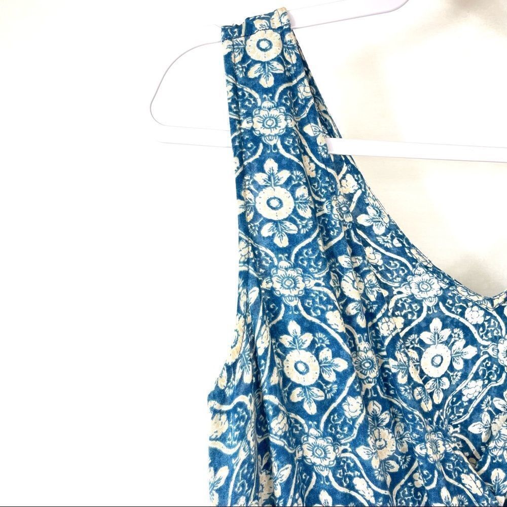 Fat Face Astra Blue Floral Print Sleeveless Jumpsuit Playsuit - Picture 8 of 15